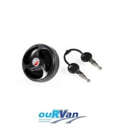 CAP & KEY LOCKABLE WATER FILLER BLACK