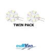 CARAVAN CAMPER LED G4 SIDE PIN 6 LED REPLACEMENT TWIN PACK 040173 NARVA CAMEC -Rv Parts Store 040173 CARAVANCAMPERLEDG4SIDEPIN6LEDREPLACEMENTTWINPACK