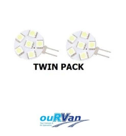 CARAVAN CAMPER LED G4 SIDE PIN 6 LED REPLACEMENT TWIN PACK 040173 NARVA CAMEC