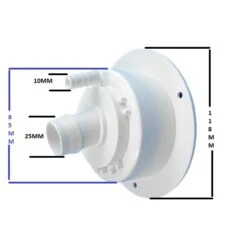 CARAVAN LOCKABLE WATER FILLER WITH CAP WITH KEYS WHITE 25MM HOSE 800-00900 COAST -Rv Parts Store 112590919056 2