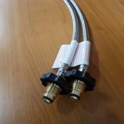 BRAIDED GAS PIGTAIL REGULATOR KIT CHANGEOVER TWIN CYL POL 1/4 INV FLARE 450MM - 51-HTFP14I450 KIT -Rv Parts Store 12 1fb0f57f 13ff 4537 a309 073ec1cba0d5