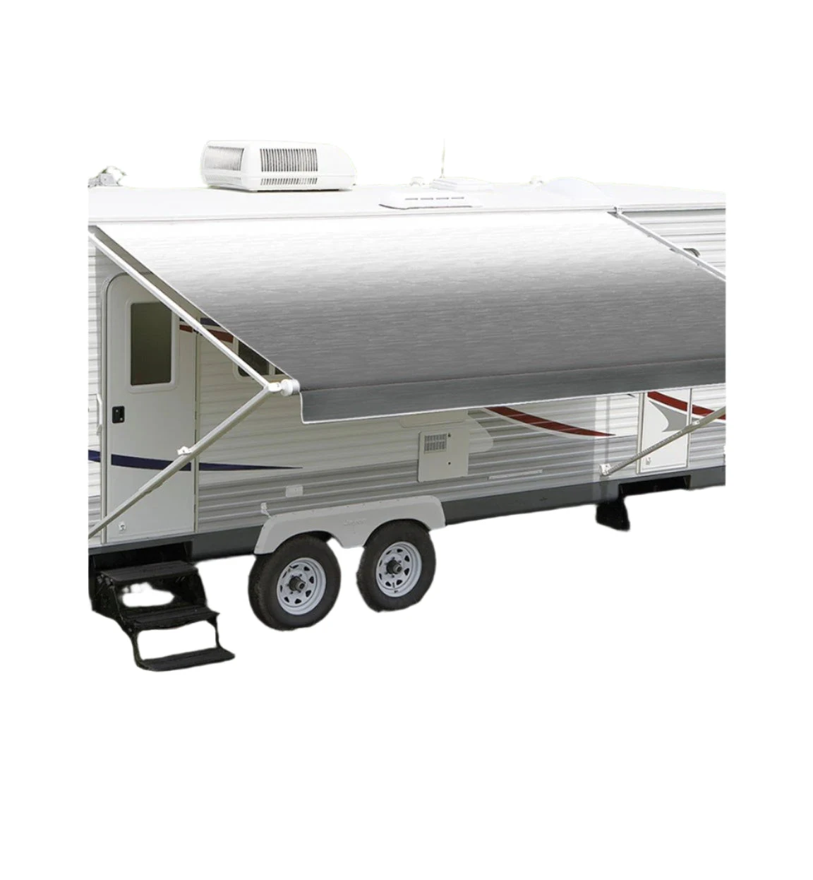 CAREFREE 14FT SILVER SHALE FADE ROLL OUT AWNING (NO ARMS). FF146D00HM 200-36740 3 CAREFREE 14FT SILVER SHALE FADE ROLL OUT AWNING (NO ARMS). FF146D00HM 200-36740