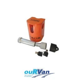 FULLSTOPâ„¢ SARACEN HITCH LOCK AUSTRALIAN V2 CARAVAN TRAILER SHL100-2 450-06082 ORANGE
