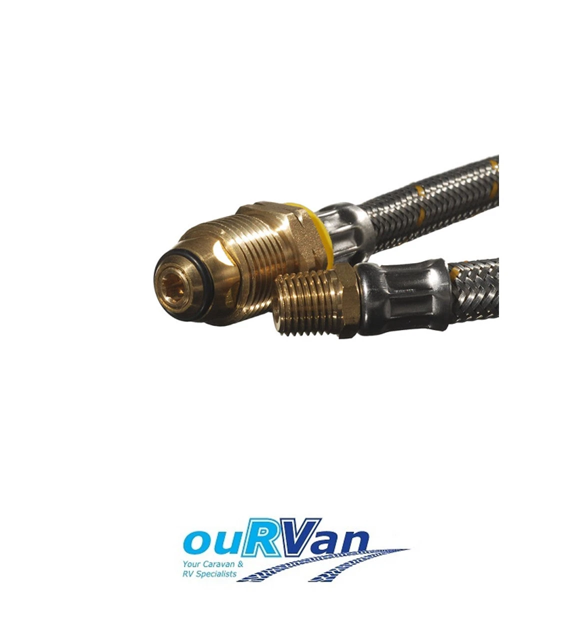 POL X 1/4 MNPT FLEXIBLE BRAIDED PIGTAIL 600MM LONG - 51-FP14M600 4 POL X 1/4 MNPT FLEXIBLE BRAIDED PIGTAIL 600MM LONG - 51-FP14M600 - Image 2