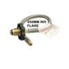 LPG BRAIDED GAS HOSE PIGTAIL CARAVAN HAND WHEEL POL - 1/4 INV FLARE 450MM - 51-HTFP14I450 -Rv Parts Store 51 HTFP14I450 LPGBRAIDEDGASHOSEPIGTAILCARAVANHANDWHEELPOL 14INVFLARE450MM
