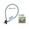 LPG BRAIDED GAS HOSE PIGTAIL FOR CARAVAN HAND WHEEL POL 1/4 MNPT 600MM - 51-HTFP14M600 -Rv Parts Store 51 HTFP14M600 LPGBRAIDEDGASHOSEPIGTAILFORCARAVANHANDWHEELPOL14MNPT600MM