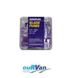 NARVA 3 AMP STANDARD BLADE FUSE (PACK OF 50)