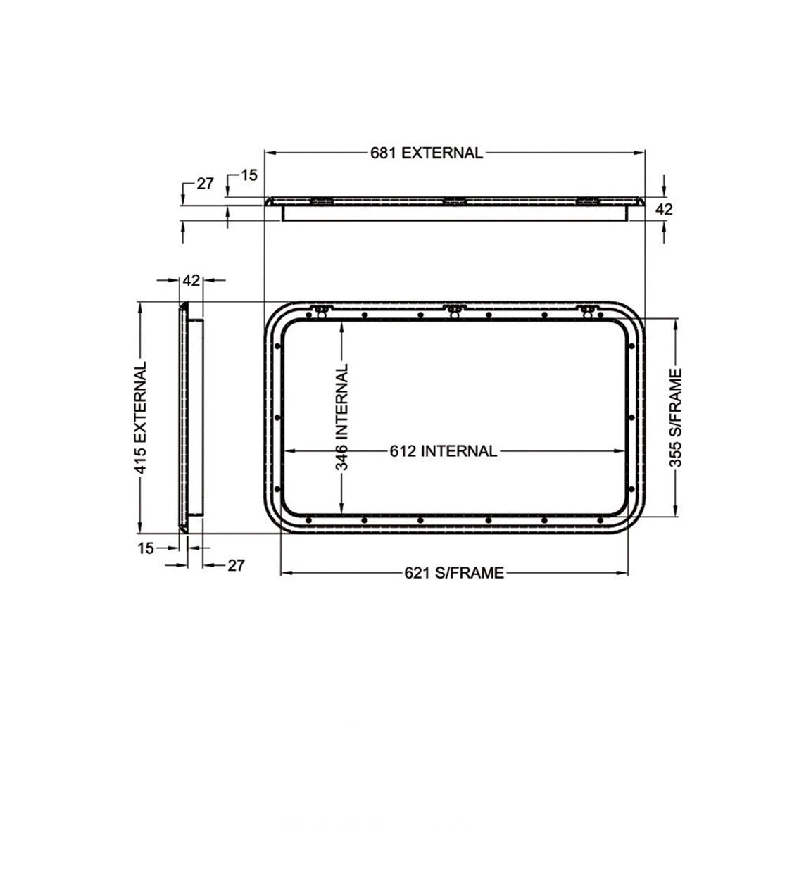 COAST DOOR 2 - WHITE 415 X 681 (M500-110) 600-00002 4 COAST DOOR 2 - WHITE 415 X 681 (M500-110) 600-00002 - Image 2