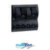 NARVA 63191 4-WAY LED SWITCH PANEL WITH FUSE PROTECTION -Rv Parts Store 63191 NARVA4 WAYLEDSWITCHPANELWITHFUSEPROTECTION