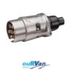 NARVA 82161BL 7 PIN METAL TRAILER PLUG (BLISTER PACK OF 1)