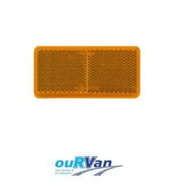 NARVA 94MM X 44MM AMBER SELF ADHESIVE REFLECTOR 84051BL