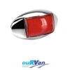 MODEL 14 LED REAR END OUTLINE MARKER LAMP RED WITH CHROME BASE 10-30 VOLT 91434CBL -Rv Parts Store 91434c narvaredledlight 01