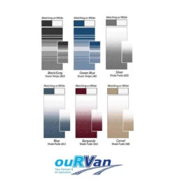 CAREFREE 13FT SILVER SHALE FADE ROLL OUT AWNING (NO ARMS). FF136D00HM 200-36730 -Rv Parts Store Carefreeawningcolourchart 80299bbe f022 4c0c 9a92 119415148d0a