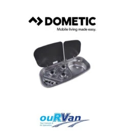 DOMETIC 8588-KIT-NM728 CRAMER COMBO 3 BURNER STOVE/SINK W/GLASS LID CARAVAN