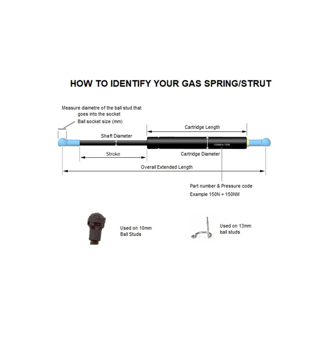 GAS STRUT FOR CARAVAN OVERHEAD CUPBOARDS SILVER 40NM 165MM 8 GAS STRUT FOR CARAVAN OVERHEAD CUPBOARDS SILVER 40NM 165MM - Image 6