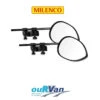 PAIR OF MILENCO GRAND AERO 4 EXTRA WIDE FLAT GLASS CARAVAN TOWING MIRROR M-2899