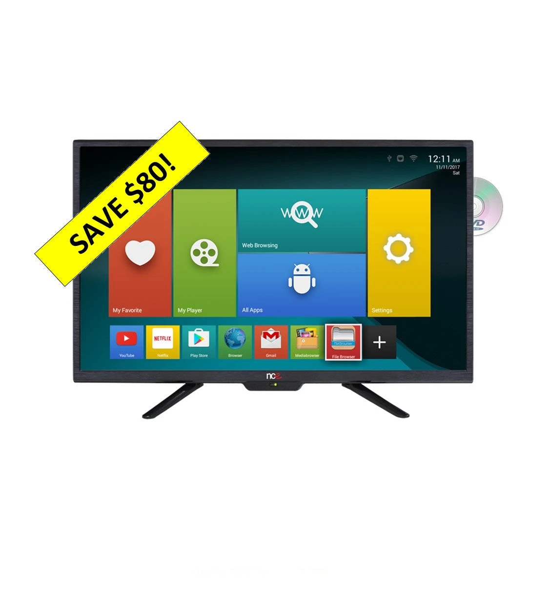NCE 28" Smart LED LCD TV/DVD Combo 12VDC (Bluetooth) 3 NCE 28" Smart LED LCD TV/DVD Combo 12VDC (Bluetooth)