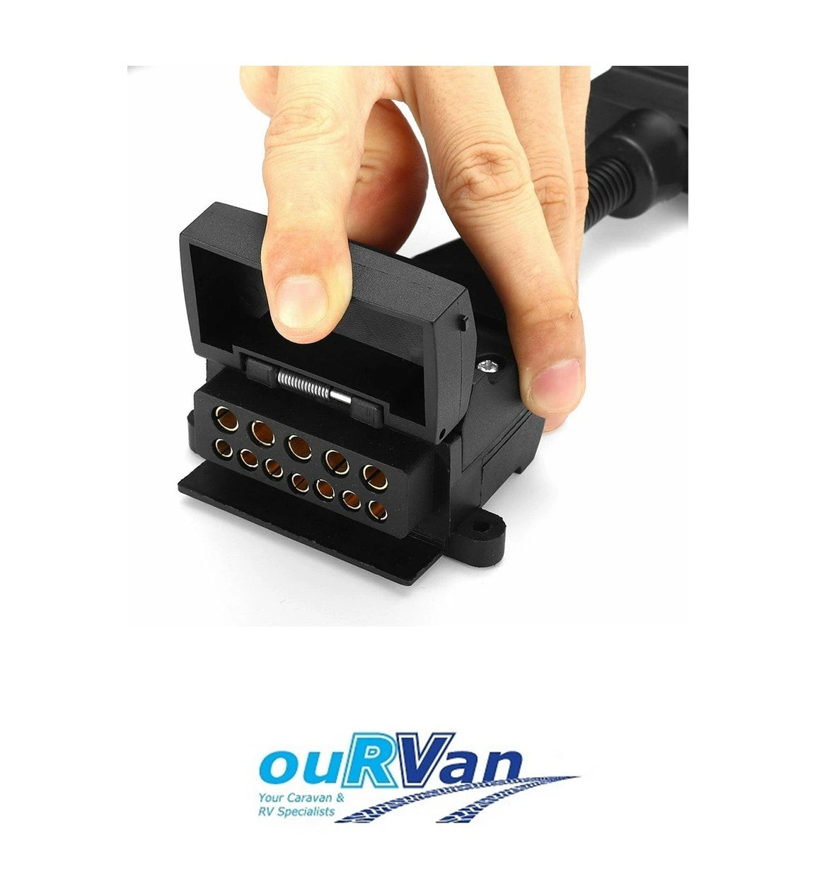 12 PIN SOCKET FEMALE TO 7 PIN FLAT PLUG MALE ADAPTOR RV00021 5 12 PIN SOCKET FEMALE TO 7 PIN FLAT PLUG MALE ADAPTOR RV00021 - Image 3