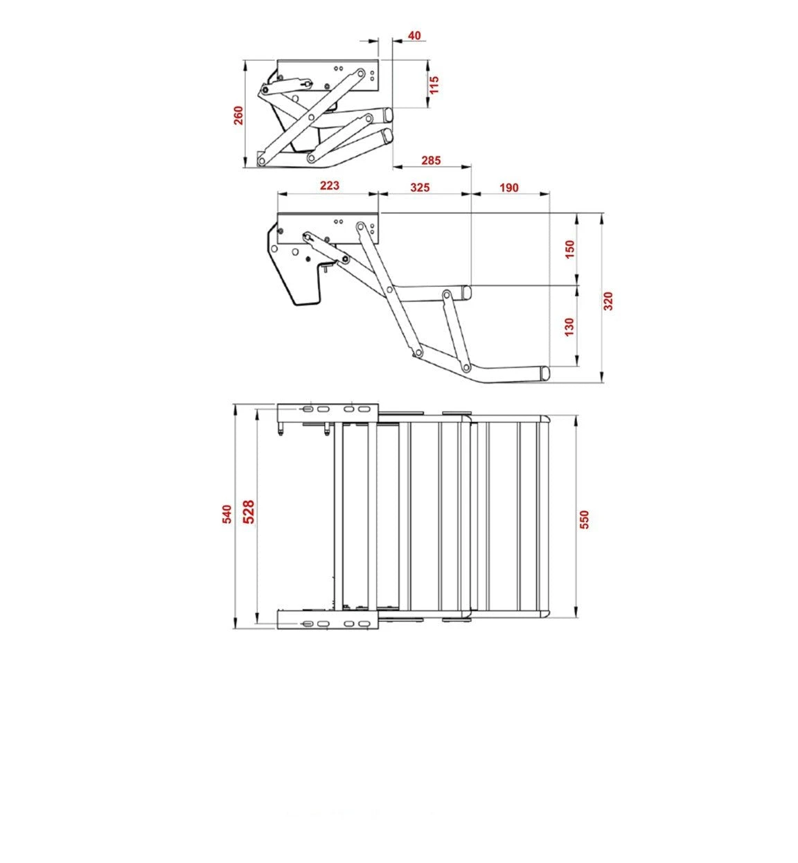 DOUBLE STEP WITH TREAD MANUAL PEDAL SILVER VAN-STEPDM545 5 DOUBLE STEP WITH TREAD MANUAL PEDAL SILVER VAN-STEPDM545 - Image 3
