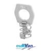 SUBURBAN HOT WATER SYSTEM SERVICE DOOR CLIP CATCH & SPRING KIT 150079 RV00018 -Rv Parts Store suburbanclipwhite
